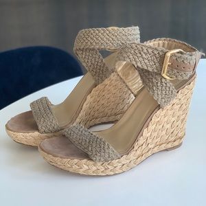 Stuart Weitzman Alex Crochet Espadrille Wedges